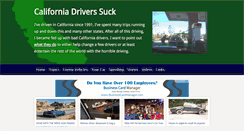 Desktop Screenshot of california-drivers-suck.com