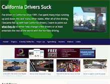 Tablet Screenshot of california-drivers-suck.com